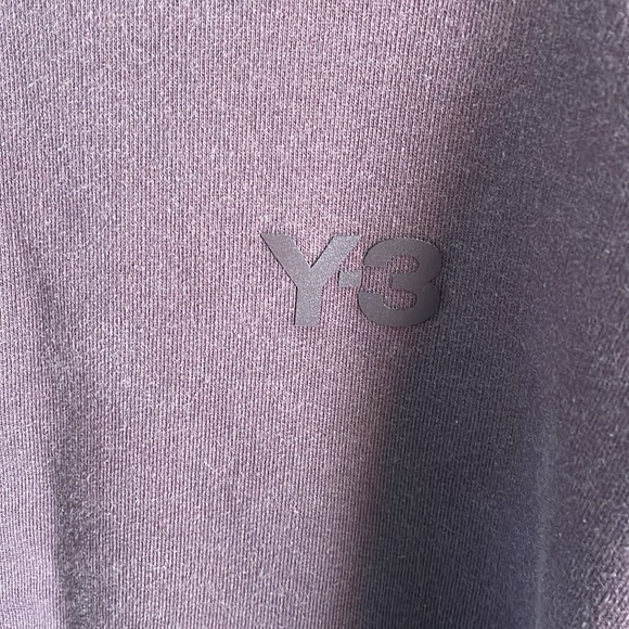 Adidas Y-3 cropped crewneck women’s sweatshirt | burgundy | size medium - Picture 2 of 10